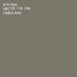 #7A766A - Limed Ash Color Image